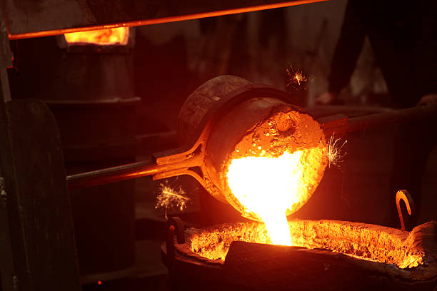 istock Liquid Molten Steel Industry 626783630