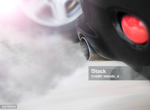 Smoke Car Pipe Exhaust Stock Photo - Download Image Now - Car, Exhaust Pipe, Pollution