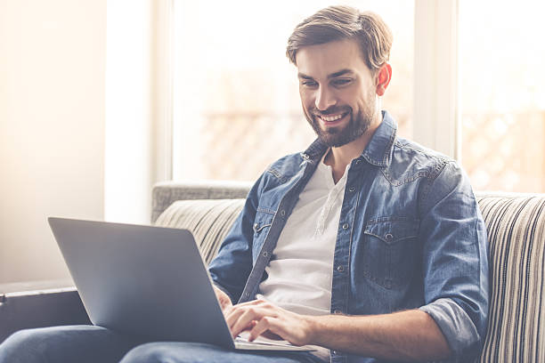 istock Handsome businessman at home 626788238