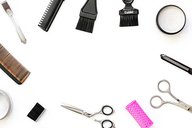 istock hairdresser tools on white background top view 626791230