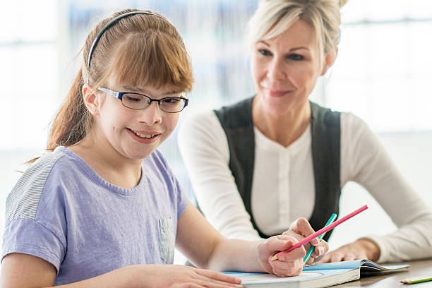 istock Tutoring a Girl with Visual Impairment 626791344
