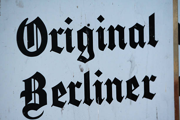istock Original Berliner written text in Fraktur 626799024