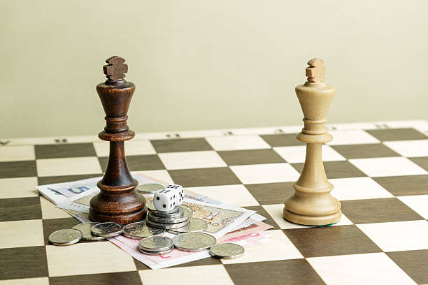 istock Dice, money and chess kings 626808582