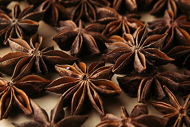 istock Anise star spice heap closeup background. 626809510