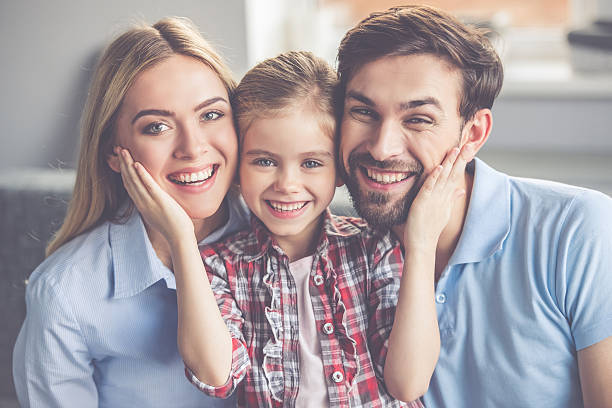 istock Happy family at home 626814014