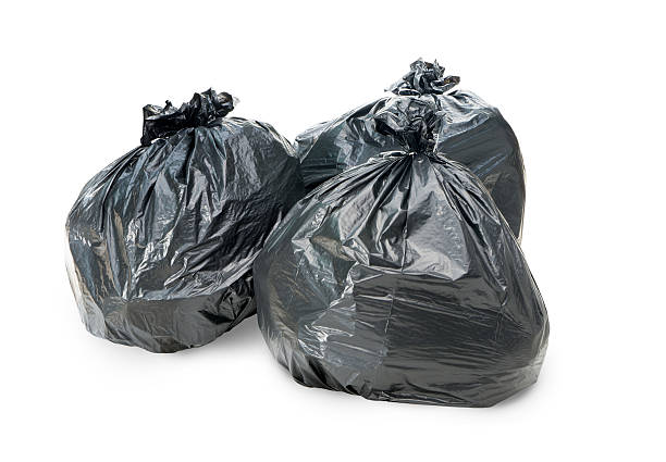 istock Group of garbage bag on white background with clipping path 626815078