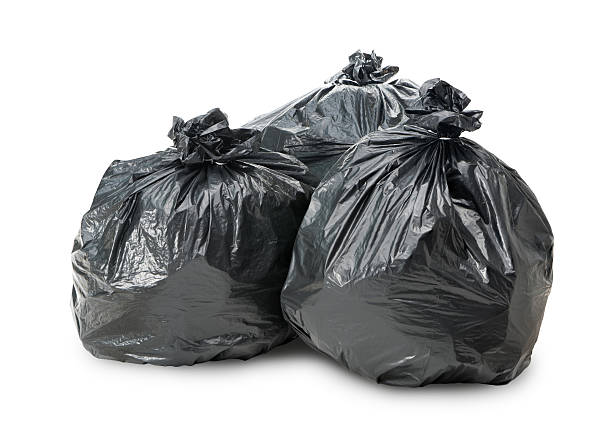 istock Group of garbage bag on white background with clipping path 626815124