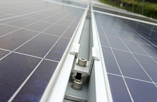 Middle Clamp of Solar PV Panel Installation