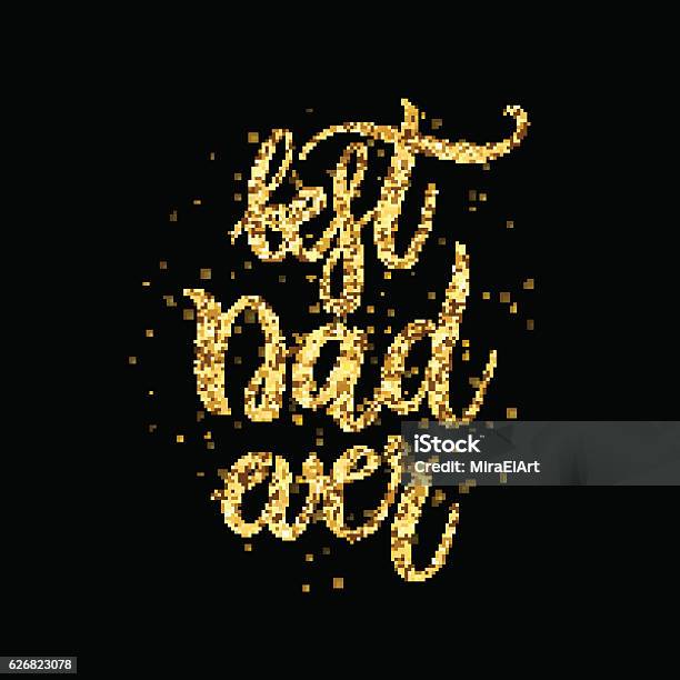 Dad Gold Script Text Best Dad Ever Gold Text On Black Background Stock Illustration ...