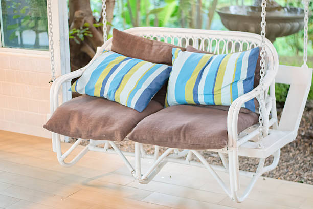 istock beautiful modern chair in garden 626824358