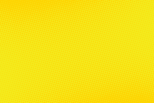 Old comic yellow background with halftone gradient in pop art retro style.