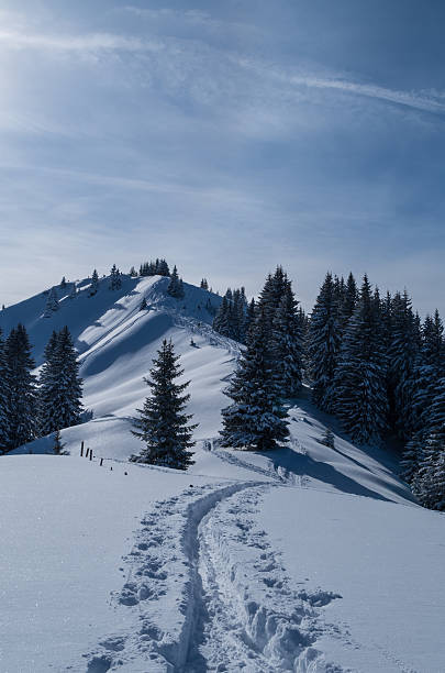 istock Ski touring track in beautiful sunny winter landscape, Oberstdorf, Germany 626825742