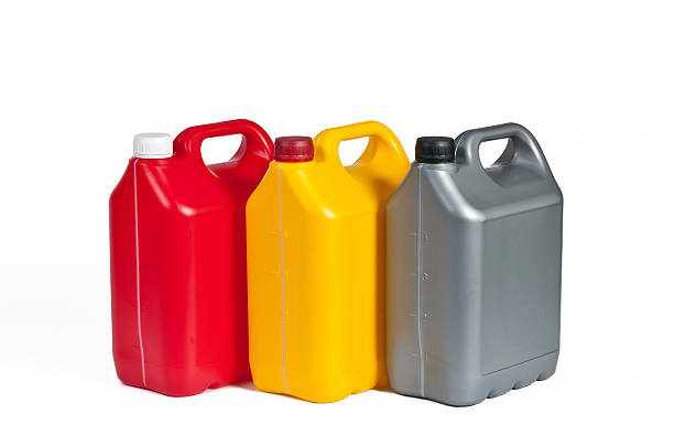 istock Plastic canisters for machine oil 626825750