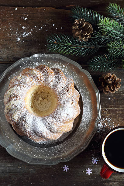 istock New Year dessert: Kouglof and cup of coffee 626826796