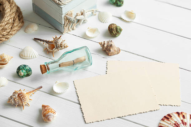 istock Nautical life style items and empty photo for the inside. 626827196