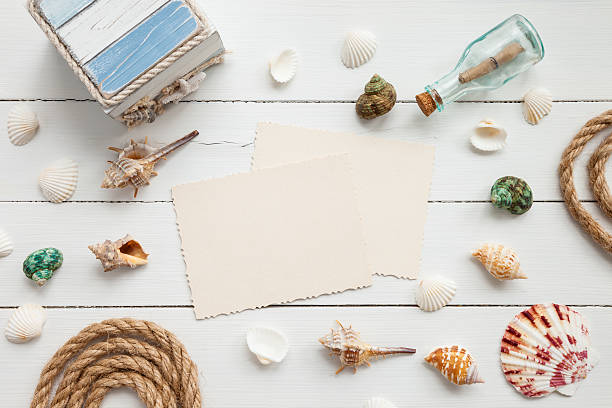 istock Nautical life style items old empty photo for the inside. 626827854