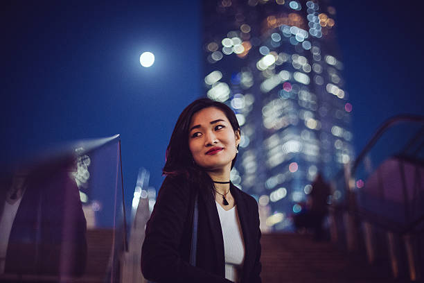 istock Businesswoman returning home from work 626839956