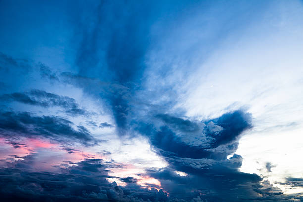 istock Venus and crescent moon sunset over Long Bay, St Martin 626841044