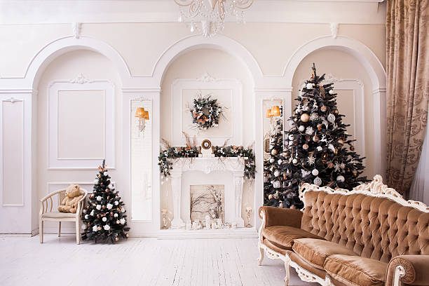 istock Traditional Xmas scene. Winter decoration 626844054