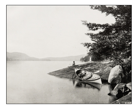 Antique photograph of Lake George