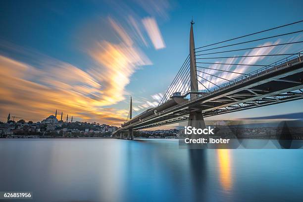 Golden Horn Metro Bridge Istanbul Stock Photo - Download Image Now - Istanbul, Bosphorus, Türkiye - Country