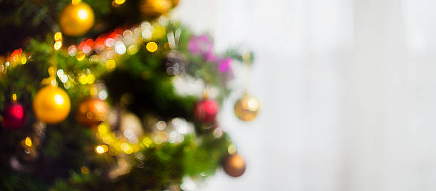 istock christmas  background with christmas tree out of focus 626852860