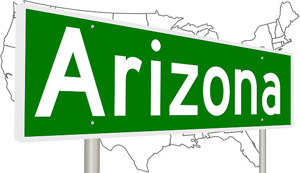 istock Highway sign for Arizona 626854488