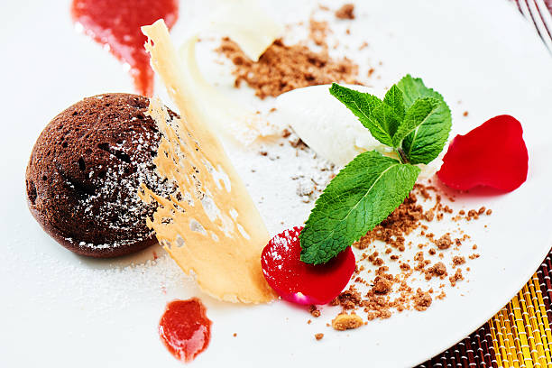 istock Sweet chocolate dessert and ice cream 626856500