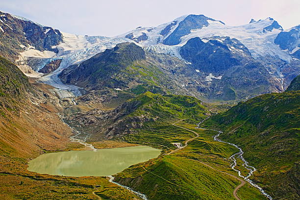 istock Swiss Alps landscape, Glacier Lake, Susten Pass, Andermatt 626856726