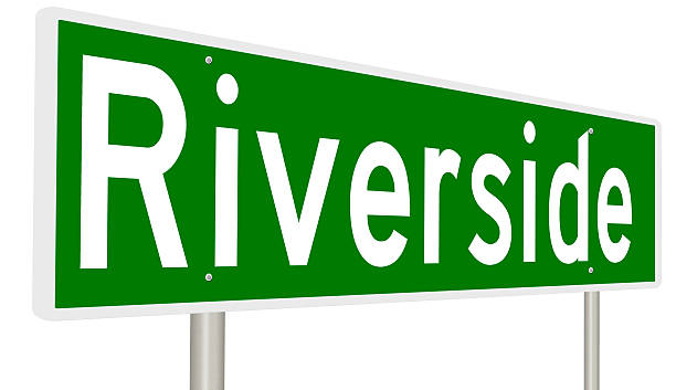 istock Highway sign for Riverside, California 626862226