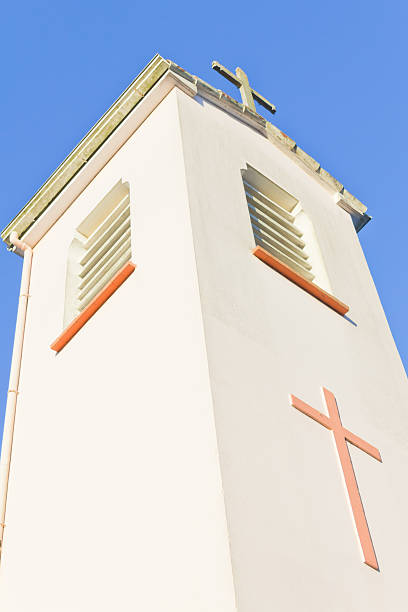istock Bells and tower of a catholic church 626867026
