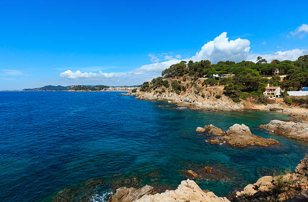 istock Summer sea rocky coast view (Spain). 626876856