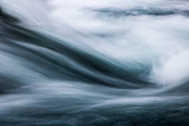 流れの背景 - stream waterfall abstract river ストックフォトと画像