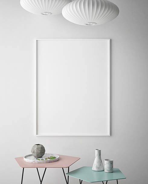istock mock up poster frame in hipster interior background, scandinavian style 626902082