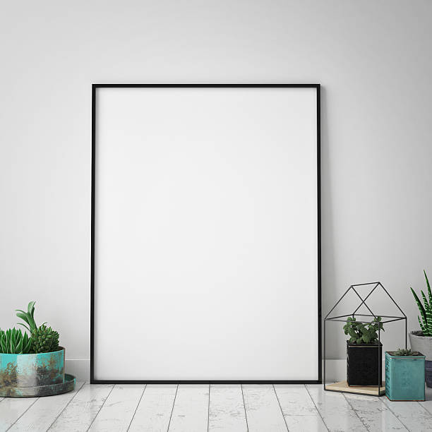 istock mock up poster frame in hipster interior background, scandinavian style 626902114