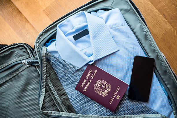istock Businessman's travel bag 626905824