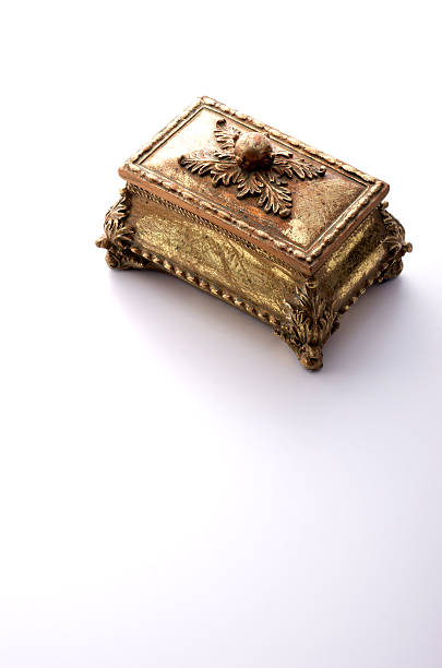 istock Jewellery box on white background 626912670