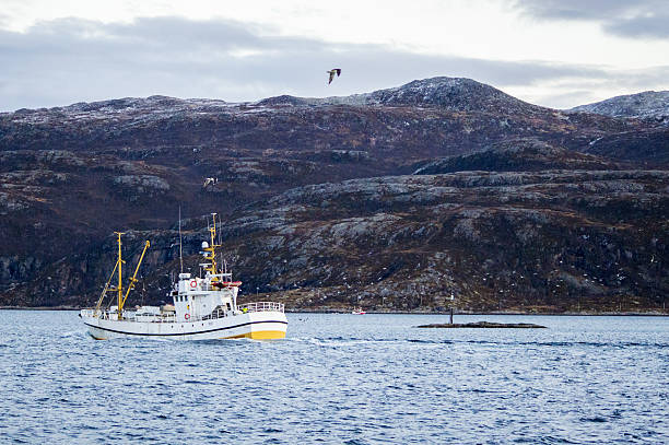 istock Fisherman boat on the go 626912698