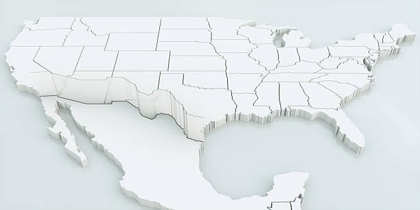 istock Wall between USA and Mexico. Highly detailed 3D rendering 626912850