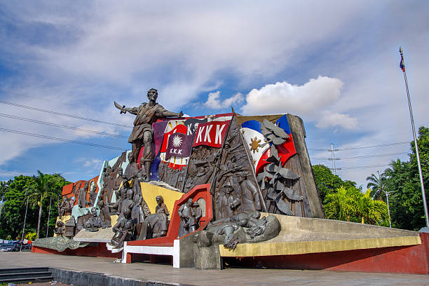 Manila, Philippines - November 27, 2016: Bonifacio Monument at Manila City hall, Manila , Philippines