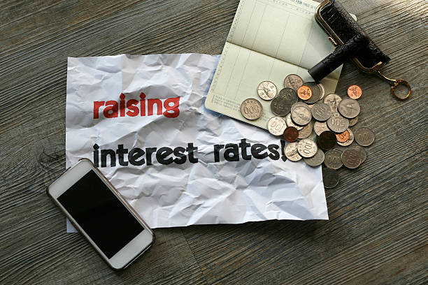 istock Concept of raising interest rates 626917700