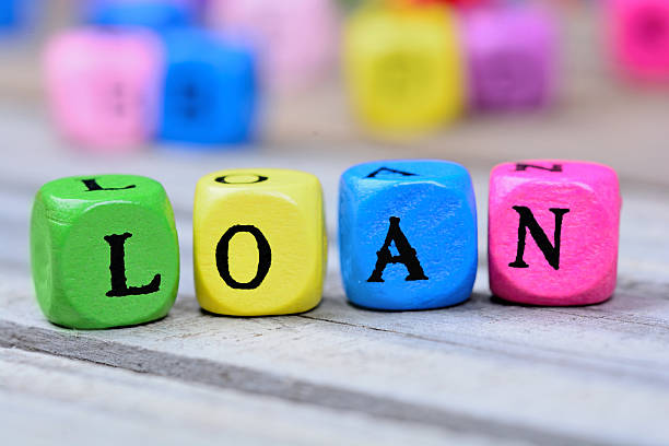istock Loan word on wooden table 626930068