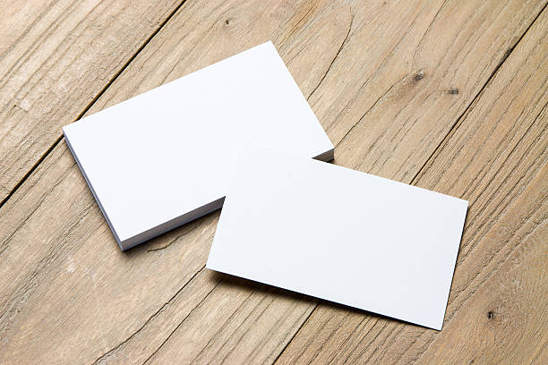 istock Business card on wood 626931648