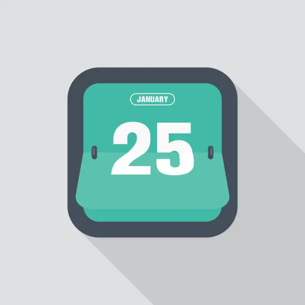 Vector illustration of Calendar icon flat design