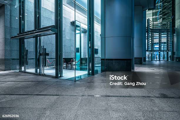 Modern Office Building Lobby Stock Photo - Download Image Now - Lobby, Building Entrance, Hospital