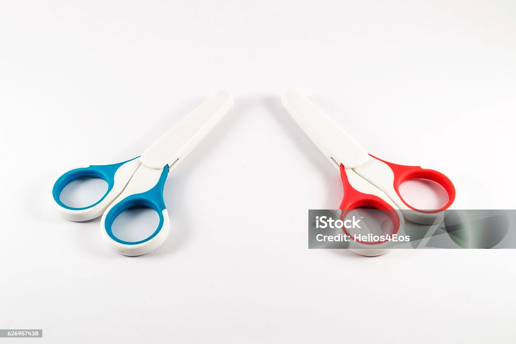 Baby Scissors On White Background Stock Photo - Download Image Now - Baby -  Human Age, Baby Bottle, Backgrounds - iStock
