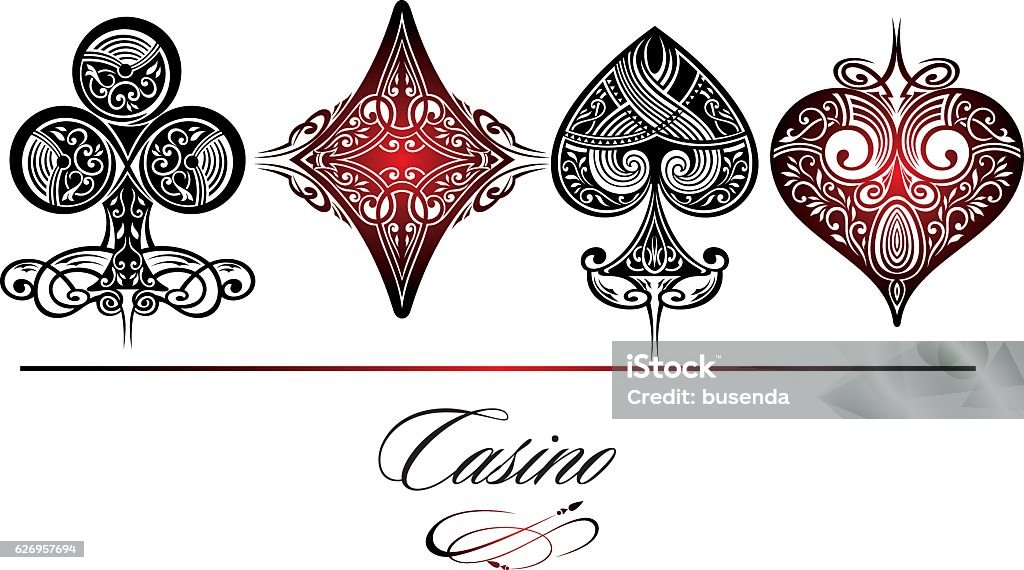 Playing Cards Stock Illustration - Download Image Now - Poker - Card Game,  Tattoo, Ace - iStock
