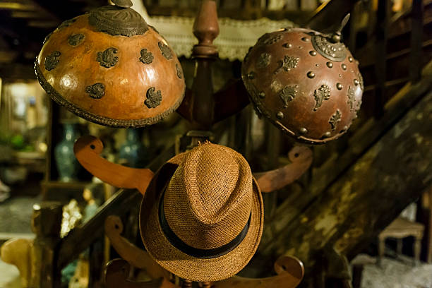 istock hats on the coat rack 626959418