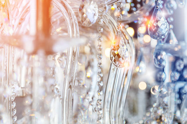 istock Chrystal chandelier close-up. Glamour background 626960194