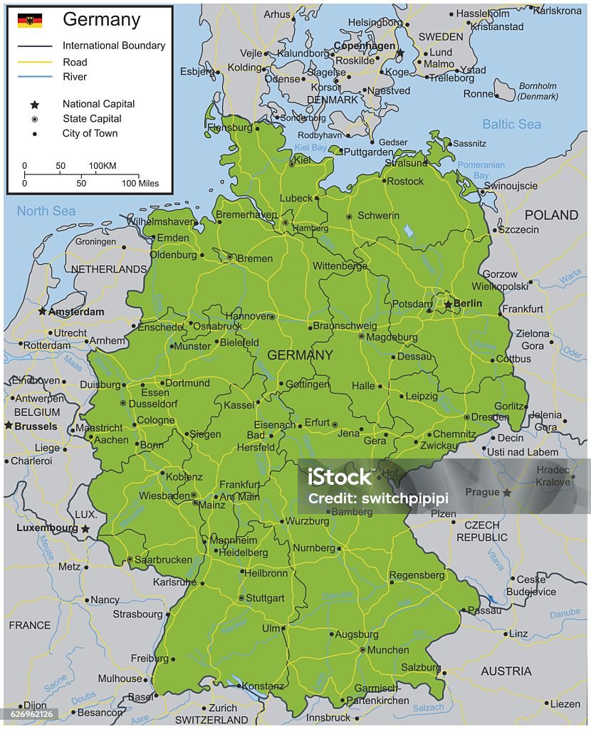 Germany map with selectable territories. Vector Germany map with selectable territories. Vector illustrationGermany map with selectable territories. Vector illustration Germany stock vector